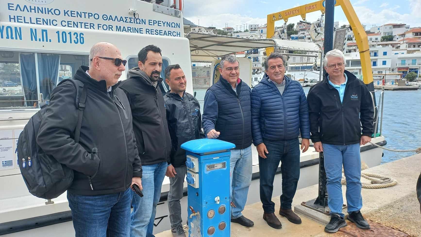 Επίσκεψη του Γ.Γ. Συντονισμού Διαχείρισης Αποβλήτων του ΥΠΕΝ, Μανώλη Γραφάκου, στην Άνδρο