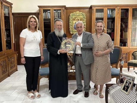 Χαλκίδα: Επίσκεψη του Προέδρου της Κ.Ε.Δ.Ε και της Δημάρχου Χαλκιδέων στον Σεβασμιώτατο Μητροπολίτη Χαλκίδος